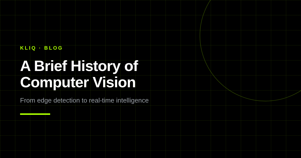 A Brief History of Computer Vision: From Edge Detection to Real-Time Intelligence